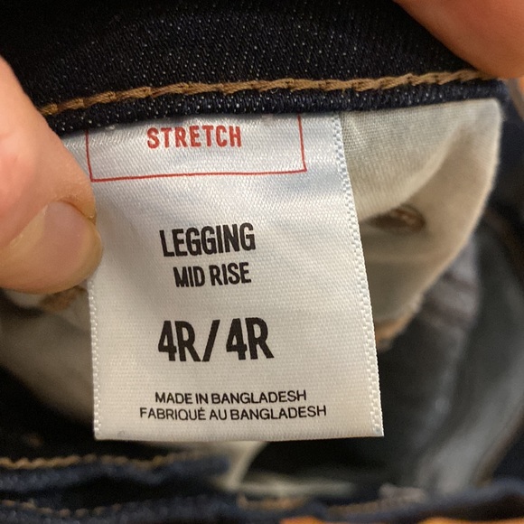 Express Mid Rise Stretch Legging Style Skinny Jeans - Picture 5 of 6